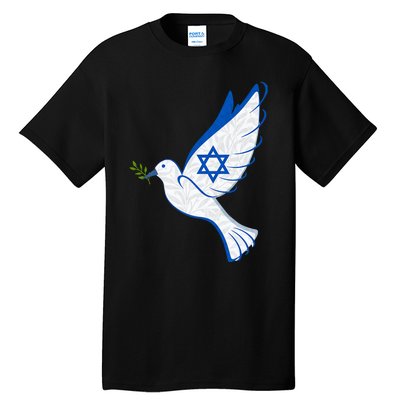 Israel Strong Support Stand Strong Peace Love Jewish Tall T-Shirt