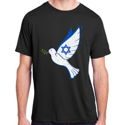 Israel Strong Support Stand Strong Peace Love Jewish Adult ChromaSoft Performance T-Shirt