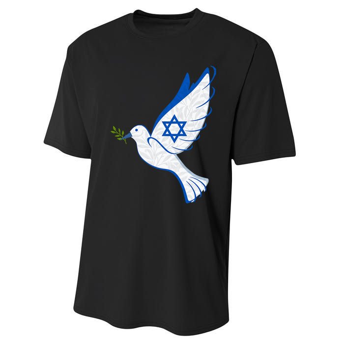 Israel Strong Support Stand Strong Peace Love Jewish Performance Sprint T-Shirt