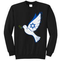 Israel Strong Support Stand Strong Peace Love Jewish Tall Sweatshirt