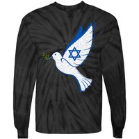 Israel Strong Support Stand Strong Peace Love Jewish Tie-Dye Long Sleeve Shirt