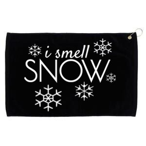 I Smell Snow Gift Funny Holiday Funny Gift Under 20 Snowflakes Gift Grommeted Golf Towel