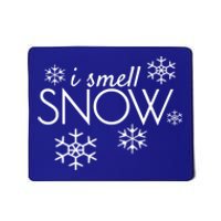 I Smell Snow Gift Funny Holiday Funny Gift Under 20 Snowflakes Gift Mousepad