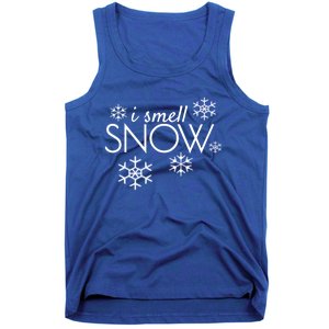 I Smell Snow Gift Funny Holiday Funny Gift Under 20 Snowflakes Gift Tank Top