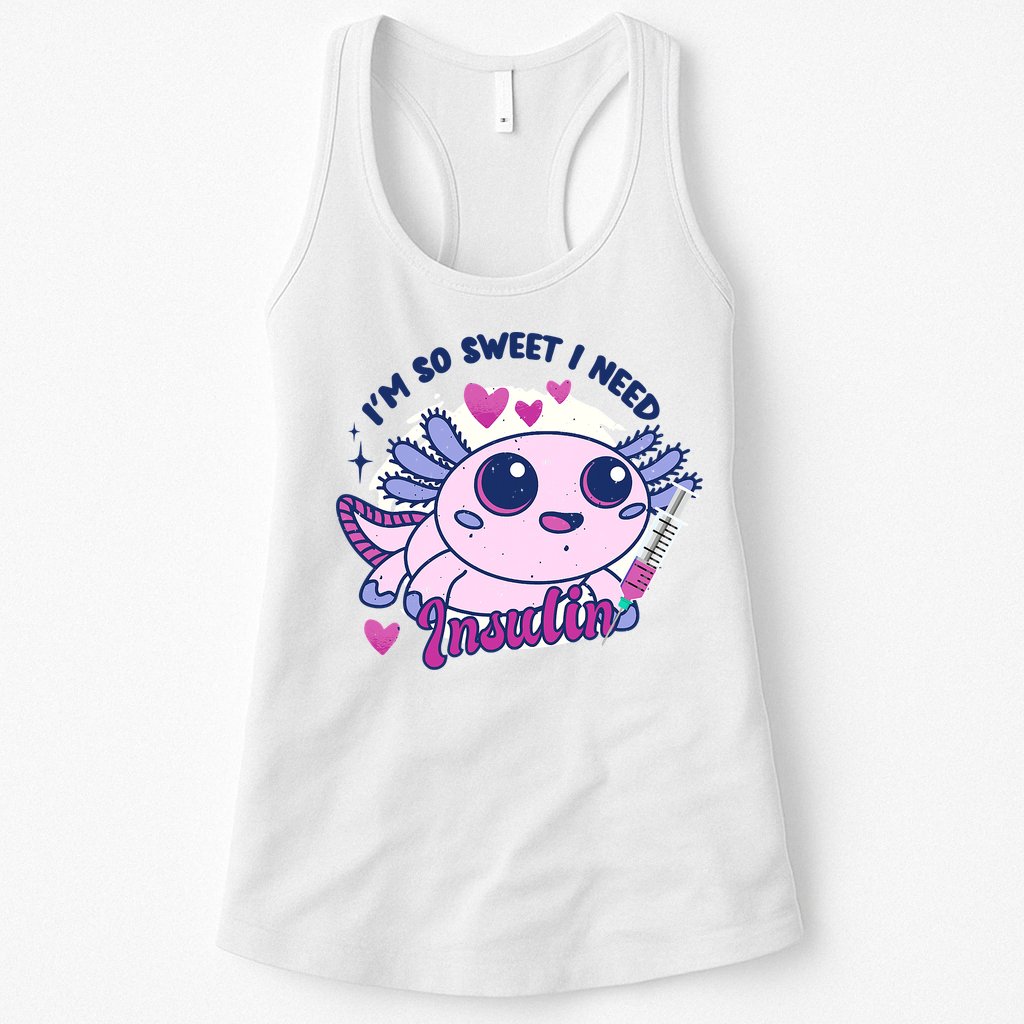 I'm So Sweet I Need Insulin Diabetes Disease Tadpole Womens Tank Top