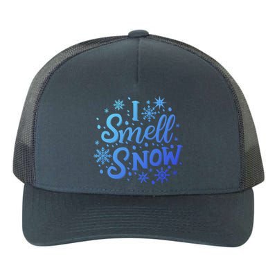 I Smell Snow Funny Christmas Time Winter Weather Snowflakes Great Gift Yupoong Adult 5-Panel Trucker Hat