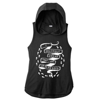 I Solemnly Swear That I Am Up To No Good Ladies PosiCharge Tri-Blend Wicking Draft Hoodie Tank