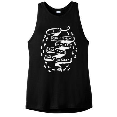 I Solemnly Swear That I Am Up To No Good Ladies PosiCharge Tri-Blend Wicking Tank