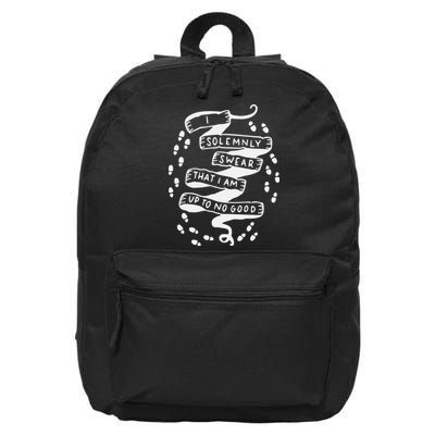 I Solemnly Swear That I Am Up To No Good 16 in Basic Backpack