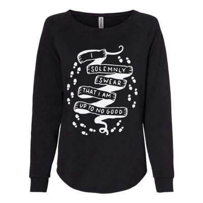 I Solemnly Swear That I Am Up To No Good Womens California Wash Sweatshirt