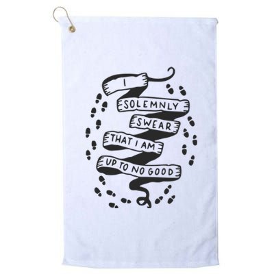 I Solemnly Swear That I Am Up To No Good Platinum Collection Golf Towel