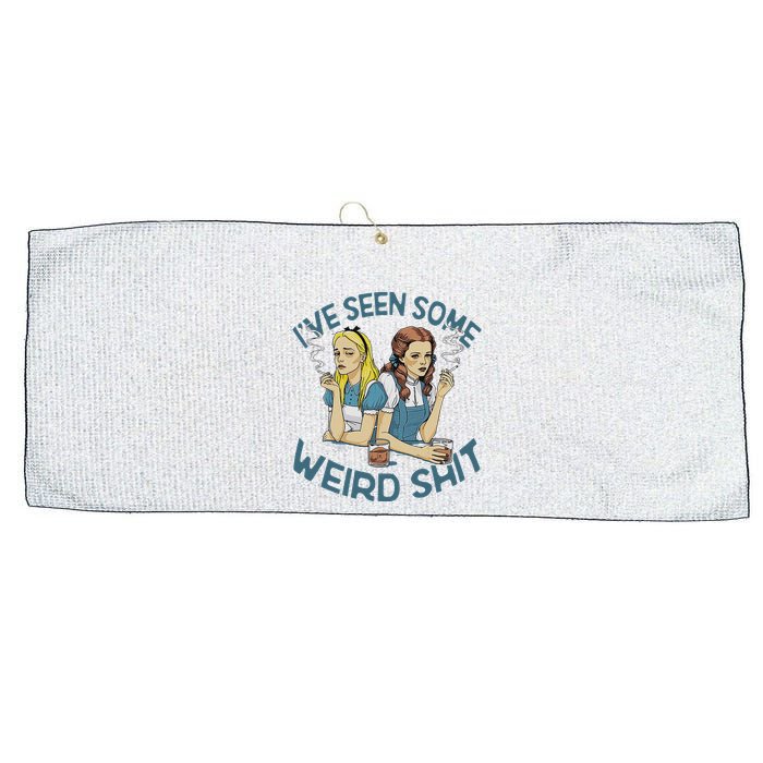 IVe Seen Some Weird Shit Large Microfiber Waffle Golf Towel