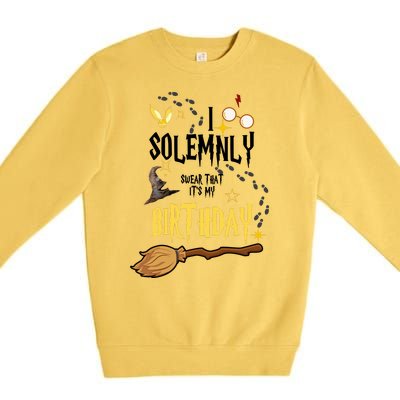 I Solemnly Swear That It's My Birthday Premium Crewneck Sweatshirt