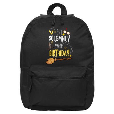I Solemnly Swear That It's My Birthday 16 in Basic Backpack