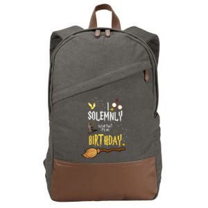 I Solemnly Swear That It's My Birthday Cotton Canvas Backpack