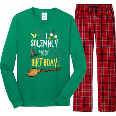 I Solemnly Swear That It's My Birthday Long Sleeve Pajama Set