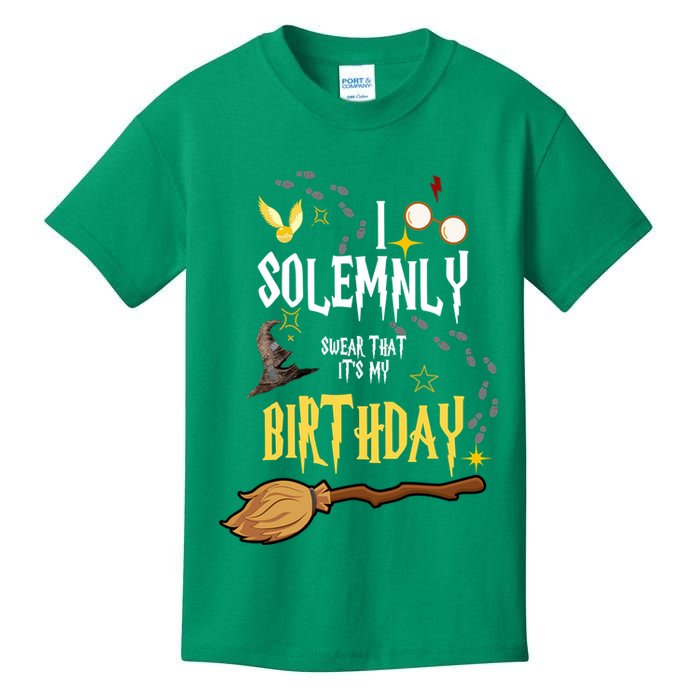 I Solemnly Swear That It's My Birthday Kids T-Shirt