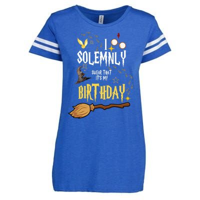 I Solemnly Swear That It's My Birthday Enza Ladies Jersey Football T-Shirt