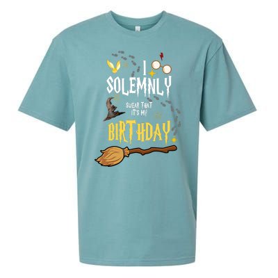 I Solemnly Swear That It's My Birthday Sueded Cloud Jersey T-Shirt