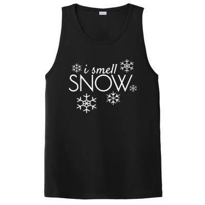 I Smell Snow Cute Gift Funny Holiday Funny Gift Under 20 Snowflakes Gift PosiCharge Competitor Tank