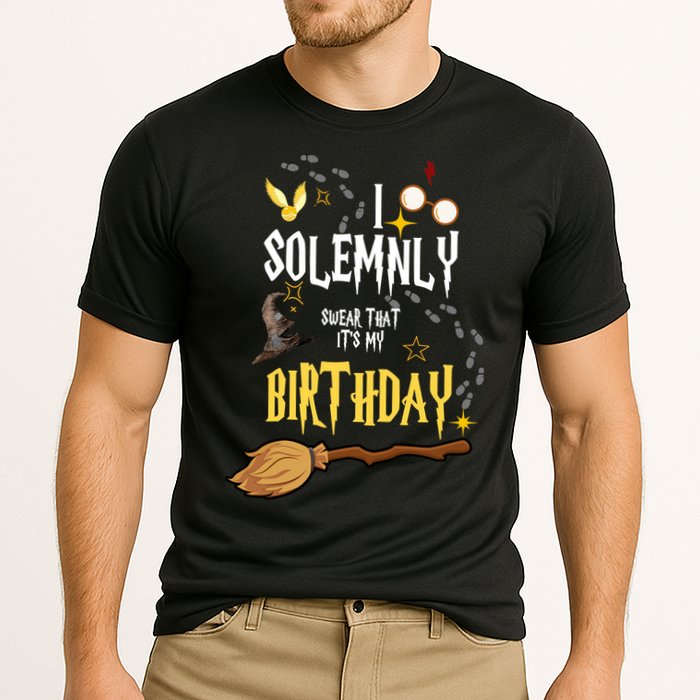 I Solemnly Swear That It's My Birthday Funny Cooling Performance Crew T-Shirt