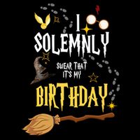 I Solemnly Swear That It's My Birthday Funny Cooling Performance Crew T-Shirt