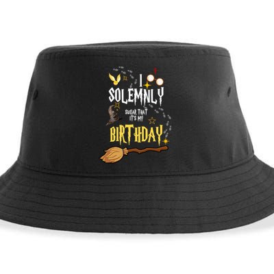 I Solemnly Swear That It's My Birthday Funny Sustainable Bucket Hat