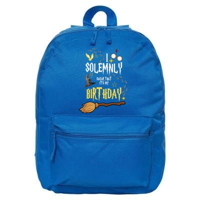 I Solemnly Swear That It's My Birthday Funny 16 in Basic Backpack