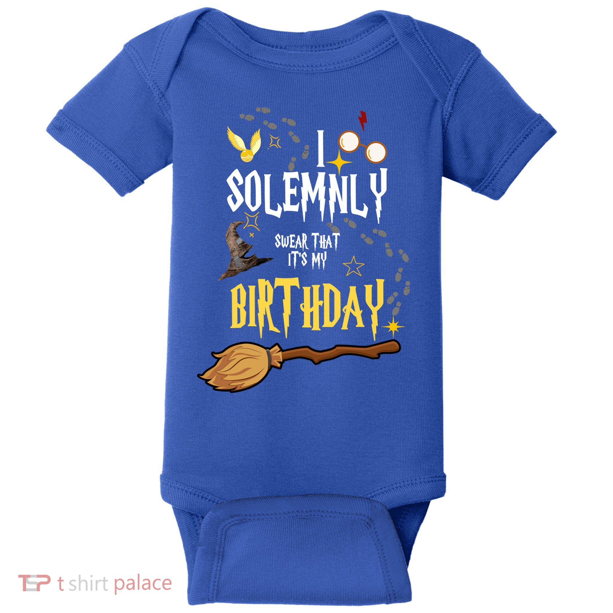 I Solemnly Swear That It's My Birthday Funny Baby Bodysuit