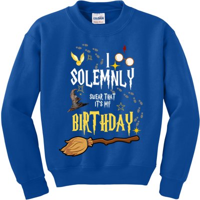 I Solemnly Swear That It's My Birthday Funny Kids Sweatshirt