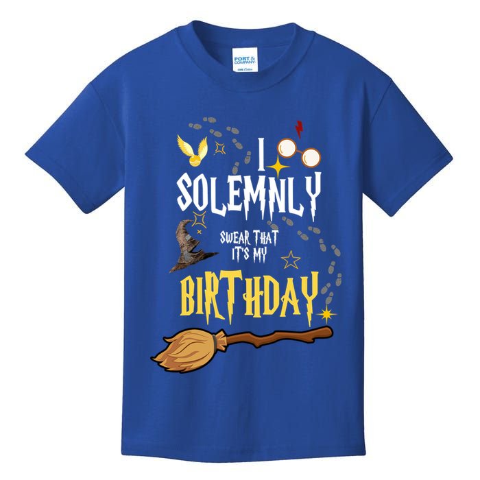 I Solemnly Swear That It's My Birthday Funny Kids T-Shirt