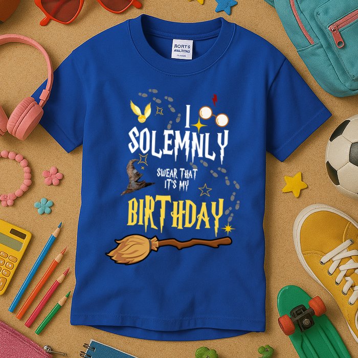 I Solemnly Swear That It's My Birthday Funny Kids T-Shirt