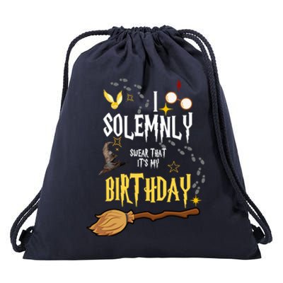 I Solemnly Swear That It's My Birthday Funny Drawstring Bag