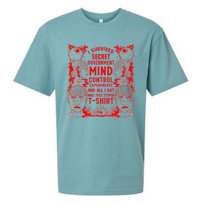 I Survived Secret Governt Mind Control Experit Sueded Cloud Jersey T-Shirt