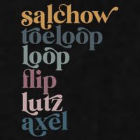 Ice Skating Salchow Toeloop Flip Lutz Axel Figure Skaters Ladies PosiCharge Tri-Blend Wicking Tank