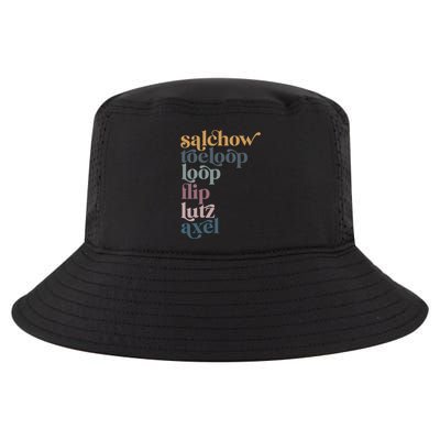 Ice Skating Salchow Toeloop Flip Lutz Axel Figure Skaters Cool Comfort Performance Bucket Hat