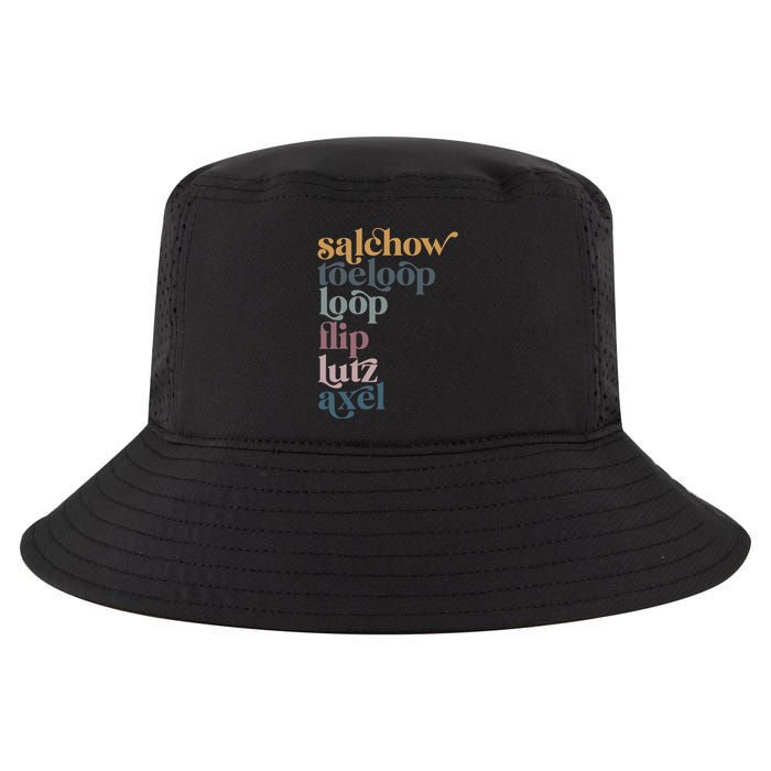 Ice Skating Salchow Toeloop Flip Lutz Axel Figure Skaters Cool Comfort Performance Bucket Hat