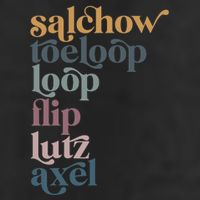 Ice Skating Salchow Toeloop Flip Lutz Axel Figure Skaters 7 Panel Mesh Trucker Snapback Hat