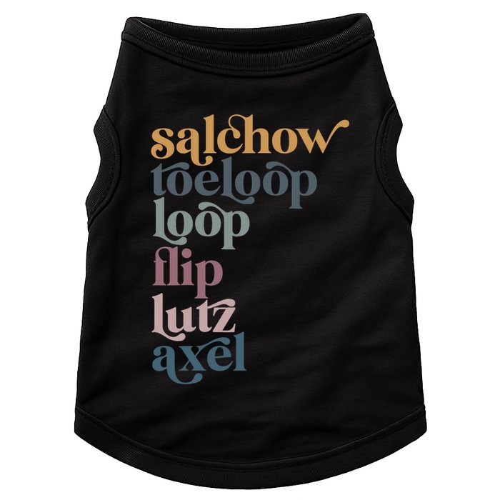 Ice Skating Salchow Toeloop Flip Lutz Axel Figure Skaters Doggie Tank