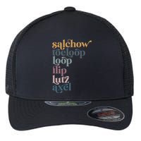 Ice Skating Salchow Toeloop Flip Lutz Axel Figure Skaters Flexfit Unipanel Trucker Cap