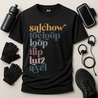 Ice Skating Salchow Toeloop Flip Lutz Axel Figure Skaters Performance Shirt