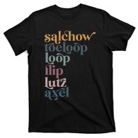 Ice Skating Salchow Toeloop Flip Lutz Axel Figure Skaters T-Shirt