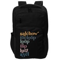 Ice Skating Salchow Toeloop Flip Lutz Axel Figure Skaters Impact Tech Backpack