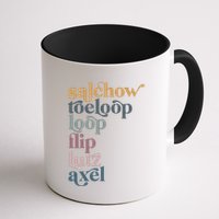 Ice Skating Salchow Toeloop Flip Lutz Axel Figure Skaters Mug