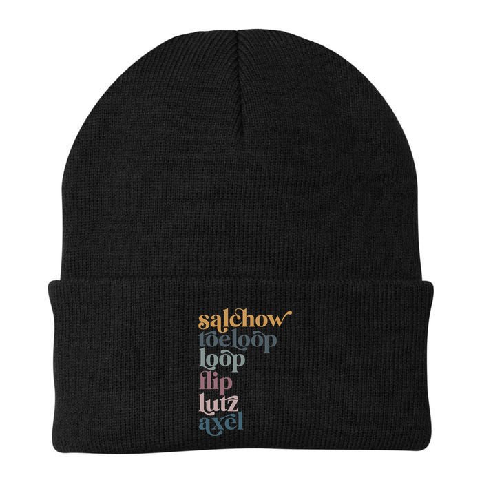 Ice Skating Salchow Toeloop Flip Lutz Axel Figure Skaters Beanie