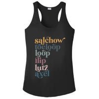 Ice Skating Salchow Toeloop Flip Lutz Axel Figure Skaters Ladies PosiCharge Competitor Racerback Tank