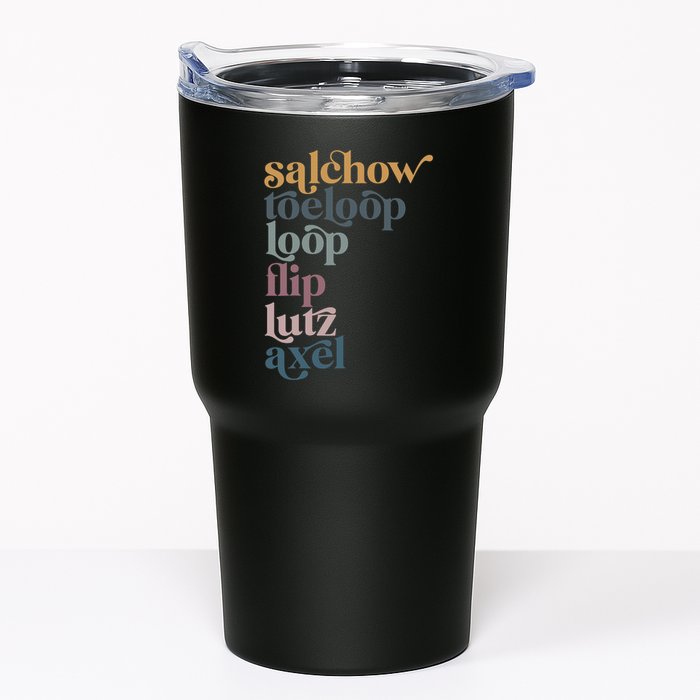 Ice Skating Salchow Toeloop Flip Lutz Axel Figure Skaters Tumbler