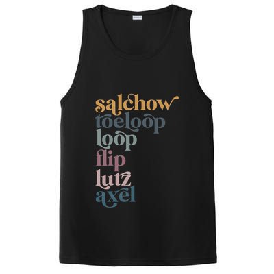 Ice Skating Salchow Toeloop Flip Lutz Axel Figure Skaters PosiCharge Competitor Tank