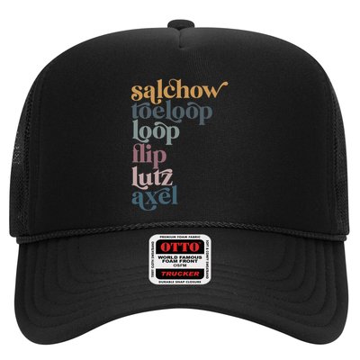 Ice Skating Salchow Toeloop Flip Lutz Axel Figure Skaters Trucker Hat