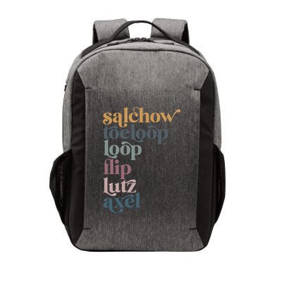 Ice Skating Salchow Toeloop Flip Lutz Axel Figure Skaters Vector Backpack